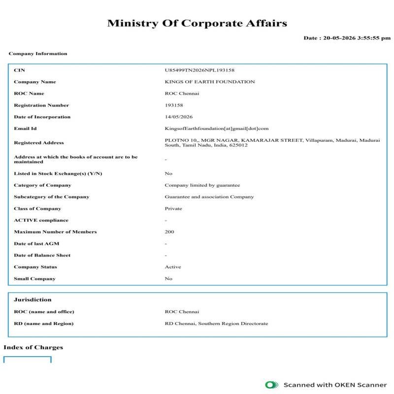 NGO certificate